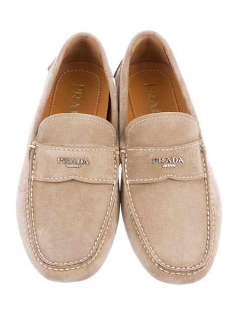 prada suede driving moccasins|Prada sole loafers men.